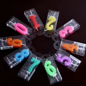 Bougies d'anniversaire en cire de paraffine en gros, en forme de chiffres - Product Image 1