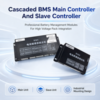 Système de gestion de batterie en cascade haute tension ECBMS 80S, Power Bank PCBA EC-HV-MC1+EC-HV-SC4+écran LCD 4,3 pouces CAN RS485