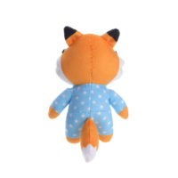 Porte-clés en peluche renard stylé avec lunettes de soleil, poupée en peluche renard de dessin animé en pyjama étoilé, pendentif en peluche pour sac à dos