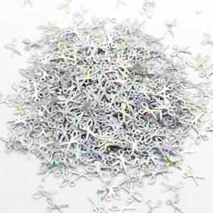 Paillettes Sciolte in PVC a Forma di Forbice da 7mm, Glitter per Nail Art, Manicure, Cucito, Decorazioni Matrimoniali e Coriandoli - Product Image 2
