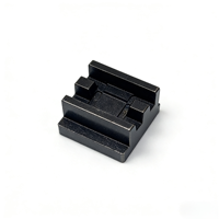 Gabarit de positionnement en aluminium usiné CNC sur mesure, anodisé noir, à rainures multiples, pour outil d'assemblage automatisé