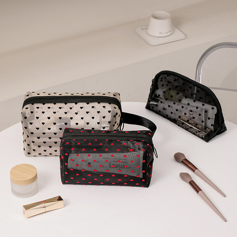 Women Portable Travel Wash Bag Female Transparent Waterproof Double-layer Dry Wet Separation Makeup Storage Pouch Large Capacity