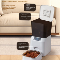 Distributeur automatique intelligent de nourriture pour animaux de compagnie (chiens et chats) à piles, OEM/ODM, moderne, bol distributeur, le plus vendu, fabricant en gros