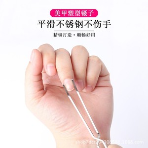Cortauñas multifuncional de acero inoxidable con cristal, alicates para extensión y modelado de uñas, herramienta para dar forma y fijar uñas. - Product Image 2