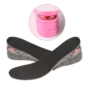 Оптовая продажа, ПВХ 7 см, трехслойные регулируемые невидимые стельки для обуви для мужчин и женщин, комбинированные невидимые стельки