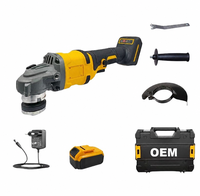 Meuleuse d'angle sans fil professionnelle multifonction haute puissance à moteur brushless lithium-ion 8500 tr/min pour découpe et polissage