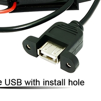 Convertisseur de tension abaisseur WEMAXPOWER pour voiture, USB simple avec trous d'installation, DC 12V vers USB 5V 3A 15W
