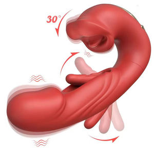 Vibrador Sexual 3 em 1, Dildo Realista com Língua que Lame e Estimula, Vibradores para Masturbação Feminina, Brinquedo Sexual para Mulheres - Product Image 1