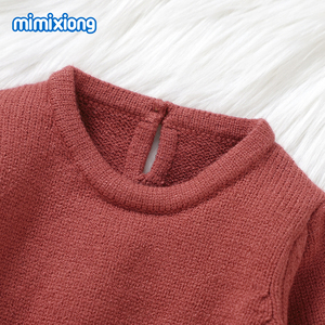 Mimixiong Super morbido Set abito da bambina a maglia cuore carino abbigliamento per neonati vestiti da neonato manica lunga - Product Image 3