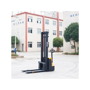 Haizhili tuttoterreno Walkie Stacker gru 1.5t 2m Pallet sollevatore di caricamento corona elettrico carrello elevatore Stacker - Product Image 2