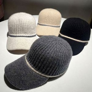 Nouvelle casquette de baseball en tricot de luxe, décontractée, en laine, pour le sport et les activités de plein air - Product Image 1