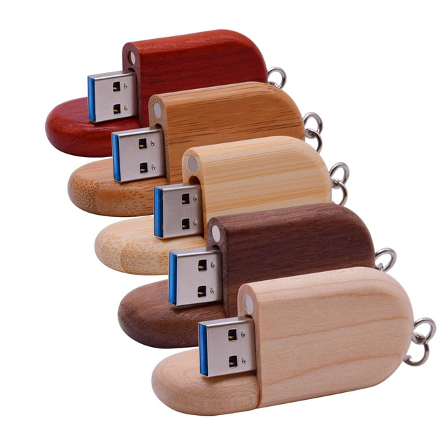 Gitra New Eco-friendly USB 2.0 Wooden Flash Drive Custom Logo 4Gb 16Gb 32Gb 64Gb Memory Stick Metal Case Wedding Pendrive Box