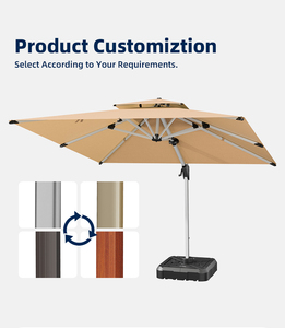 Sombrilla Romana Personalizada para Exteriores, Impermeable, Tipo Cantilever, para Jardín, Playa, <span class=keywords><strong>Patio</strong></span>, Parasol de 3m*3m - Product Image 4