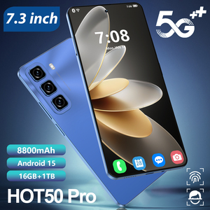 ใหม่ DesignHot50โปรแอนดรอยด์7.3นิ้วนิ้ว Phone16G โทรศัพท์มือถือ + 1TB <span class=keywords><strong>True</strong></span> 4G สมาร์ทโฟนเวอร์ชันทั่วโลก - Product Image 5