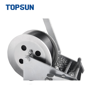 Cabrestante de mano de acero pequeño portátil KINGROY para remolque de barco, práctico cabrestante Manual con cable de acero para envío de barcos - Product Image 4