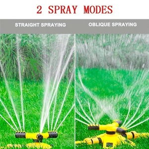 360 °   Arroseur de jardin rotatif réglable à 2 modes, système d'irrigation pour patio, cour, jardin - Product Image 5