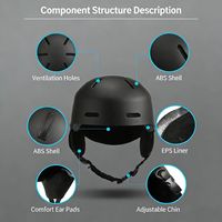 Casco de Esquí Profesional con Protección de Seguridad, Ventilación, Antivaho, Funciones de Calidez para Exteriores, Material ABS+EPS, Tallas S/M/L/XL