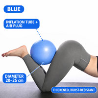 Ballon de yoga gonflable épais et résistant aux éclats, petit et portable, pour l'entraînement du plancher pelvien et le renforcement abdominal