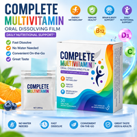 Complément de bien-être portable en bandelettes minces multivitaminées (Vitamines A, B, C, D, E et complexe minéral) – Fabrication ODM, emballage personnalisé
