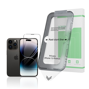 OEM ODM Privacy Mobile Phone Tempered <strong>Glass</strong> for iPhone 12 13 14 15 16 17 Pro MAX Full Cover Anti-Spy Screen Protector - Product Image 1