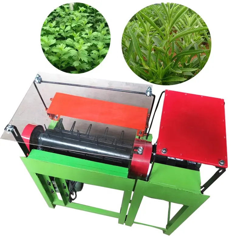 Máquina de defoliación de ajenjo para desplumar hojas de Stevia Separador de tallo y hojas de hierbas de menta