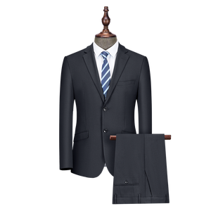 สูทลำลองทางการสำหรับผู้ชายชุดสูทธุรกิจสำหรับแต่งงานใหม่กระดุมเข้ารูปใส่สบาย - Product Image 1