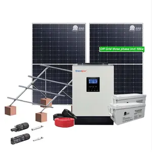 Système de panneau solaire triphasé 10kW 10kW panneau MPPT domestique système PV triphasé solaire hors réseau