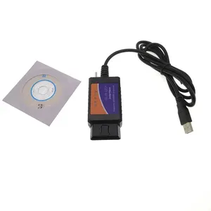 OBD ke USB Tape Switch ELM327 USB dengan Switch antarmuka sikat tersembunyi 25K80 untuk Ford