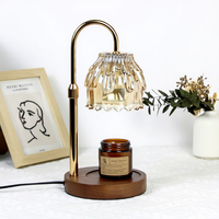 Lampe de table diffuseur d'aromathérapie en fer moderne de luxe avec lumière réglable pour chambre à coucher, salon, restaurant, bar, usage décoratif