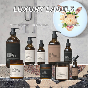 Etiquetas Adhesivas de Vinilo Resistentes al Agua y a los Rayos UV para Perfumes, Aceites Esenciales y Cosméticos de Lujo Personalizados, Impresión UV - Product Image 1