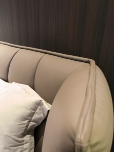 Cama Tapizada Cómoda de Venta Directa de Fábrica de Diseñador Italiano, Cama King de Estilo Italiano Moderno para Juego de Muebles de Dormitorio - Product Image 2