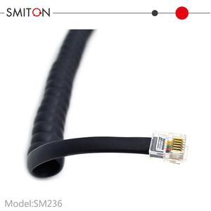 <span class=keywords><strong>Cable</strong></span> en espiral <span class=keywords><strong>rizado</strong></span> para teléfono de 1m <span class=keywords><strong>Cable</strong></span> en espiral de 6 núcleos Rj12 6p6c - Product Image 2