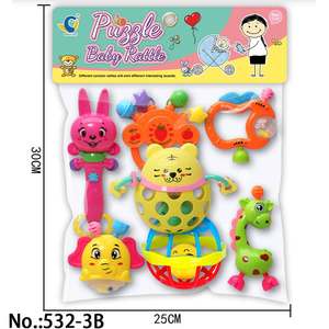 Fournisseur <span class=keywords><strong>de</strong></span> jouets chinois Jouet pour bébé nourrisson Cadeau 3 mois et plus <span class=keywords><strong>Image</strong></span> <span class=keywords><strong>de</strong></span> dessin animé 11 pièces Jouets <span class=keywords><strong>hochet</strong></span> pour bébé - Product Image 6