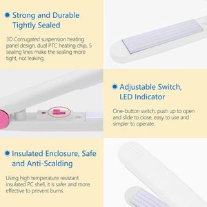 Wholesale 2-in-1 <b>Mini</b> Titanium Hair Straightener & Curling Iron Styling Tools for Household Use - Product Image 3
