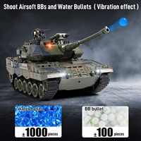 1:18 alman Leopard 2 A6 RC ana savaş RC tankı titreşim duman lansmanı mermi askeri oyuncaklar uzaktan kumanda ile savaş Tank araba