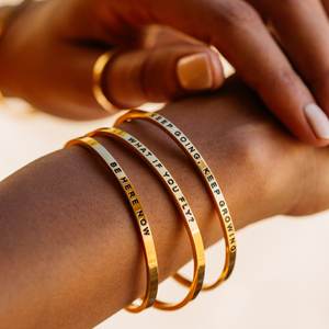 Nedeins — bracelet personnalisé, manchette gravée, à la mode - Product Image 3