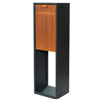 Boîte aux lettres extérieure moderne autoportante, durable, décorative, étanche, antivol, en acier inoxydable, avec revêtement en poudre blanche