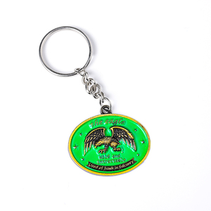 Cartoon Stainless Steel Keychain Laser Engraving Heat Enamel Metal Key chain 3D Logo Personalized <b>Keyrings</b> for Souvenir Gifts - Product Image 5