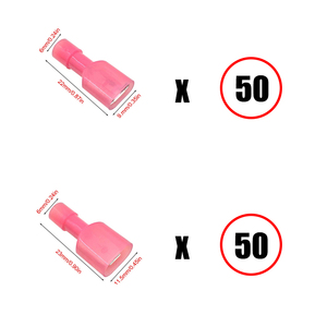 Đầu Nối Dây Điện Nylon Nam Và Nữ Đầu Nối Uốn Cách Điện Đầu Cuối Spade Đỏ Xanh Vàng <span class=keywords><strong>MDFN</strong></span> FDFN Thiết Bị Đầu Cuối Cách Điện - Product Image 6