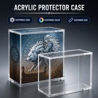 Boîtier de protection en acrylique transparent anti-jaunissement pour statues de mythologie vintage