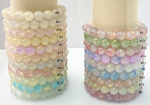 Bracelet en pierre naturelle avec perles de verre colorées, stimulant la créativité, service de bijoux sur mesure de qualité supérieure, personnalisation pour commandes en gros - Product Image 3