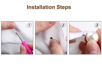 Rivets en plastique écologiques 8mm 10mm 12mm 14mm 16mm, perles et boutons de mode DIY sans couture pour vêtements