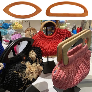 Macrame Ví gỗ xử lý túi chuỗi tự làm túi xách phụ kiện bằng gỗ xử lý loại D Vòng Crochet Túi gỗ xử lý - Product Image 3