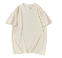 Vente en gros 230G T-shirt à col rond surdimensionné en coton biologique 100% coton pour hommes personnalisable
