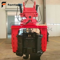 Marteau vibrant hydraulique FONTEX à inclinaison latérale de 45 degrés pour excavatrice de 18 à 26 tonnes