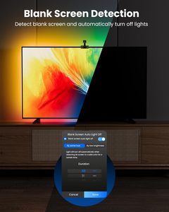 <b>Smart</b> RGB LED Strip <b>Lights</b> Compatible Bluetooth/WiFi App Music Sync for 55-65 Inch Black Alexa Google Home Integration - Product Image 6