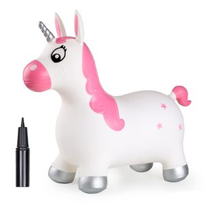 Jouets éducatifs Cheval à bascule <span class=keywords><strong>gonflable</strong></span> d'intérieur Licorne musicale en PVC écologique et sûr pour enfants à utiliser en extérieur - Product Image 4