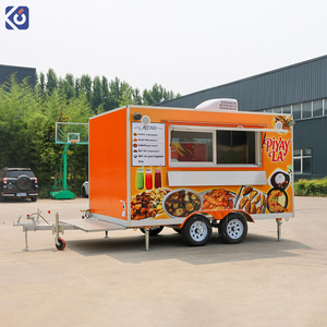 CAMPTRL Rimorchio per Hot Dog Completamente Attrezzato, Food Truck per Caffè, Rimorchio per Catering, Piccola Cucina Mobile Quadrata - Product Image 1