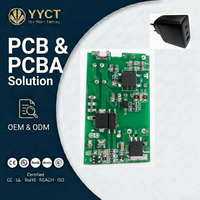 Fabricant de circuits imprimés, usine OEM ODM de cartes électroniques PCBA, chargeur rapide double USB vers C, chargeur portable pour téléphone portable et ordinateurs portables