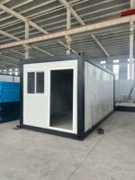 Maison conteneur préfabriquée de 20 pieds sur mesure, maisonnette modulaire portable